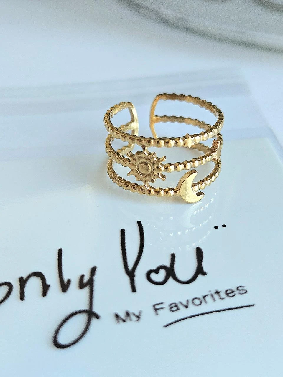 Trendy stainless steel ring – photo 3